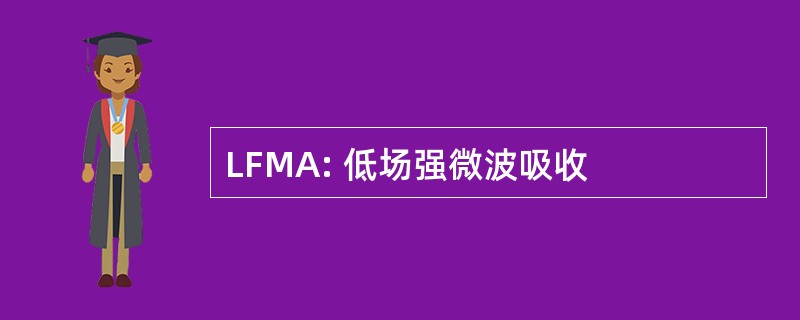 LFMA: 低场强微波吸收