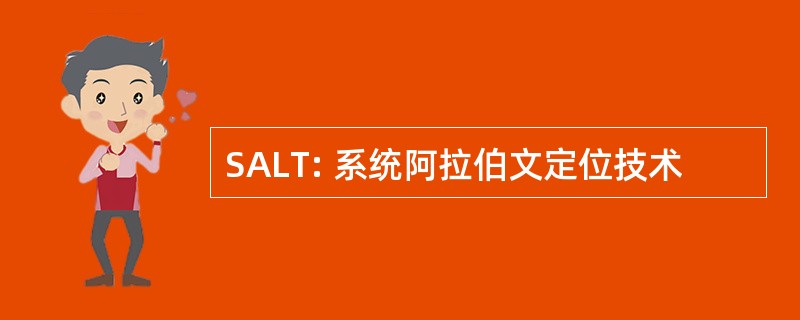 SALT: 系统阿拉伯文定位技术