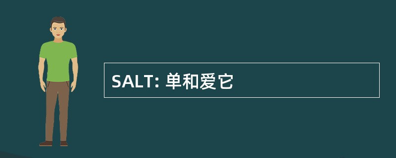 SALT: 单和爱它