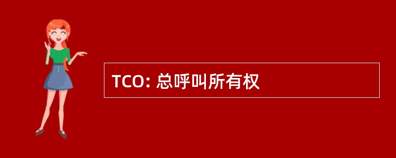 TCO: 总呼叫所有权