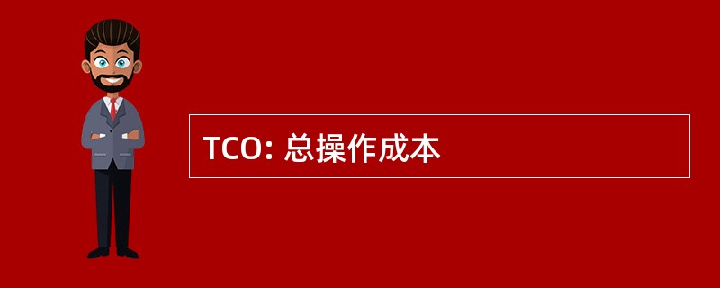 TCO: 总操作成本