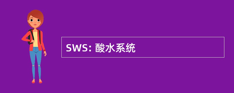 SWS: 酸水系统