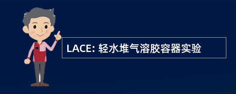 LACE: 轻水堆气溶胶容器实验