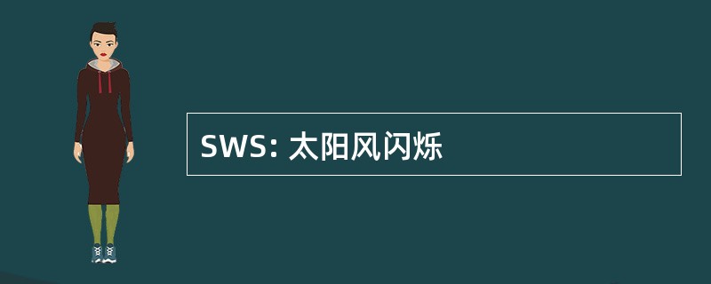 SWS: 太阳风闪烁