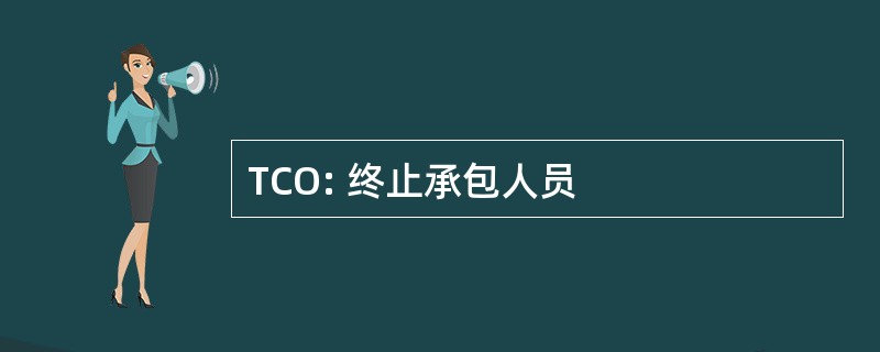 TCO: 终止承包人员