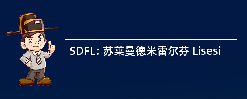 SDFL: 苏莱曼德米雷尔芬 Lisesi