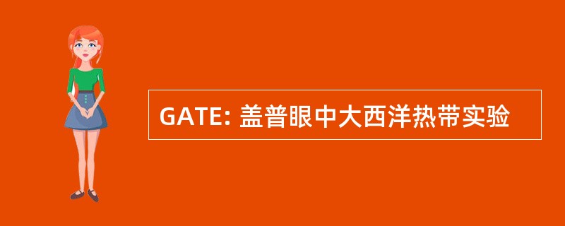 GATE: 盖普眼中大西洋热带实验