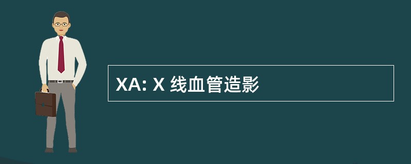 XA: X 线血管造影