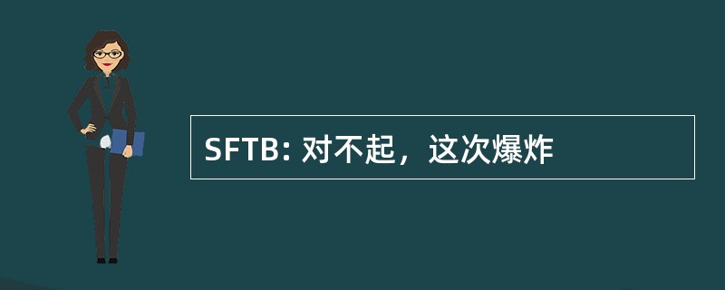 SFTB: 对不起，这次爆炸