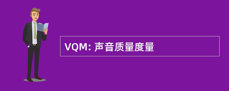 VQM: 声音质量度量