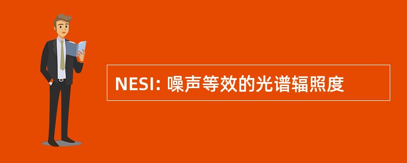 NESI: 噪声等效的光谱辐照度