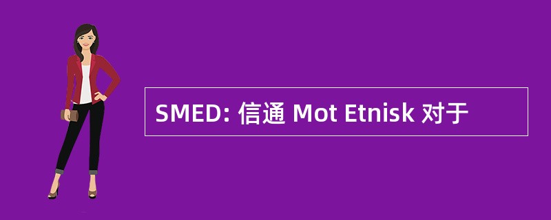 SMED: 信通 Mot Etnisk 对于