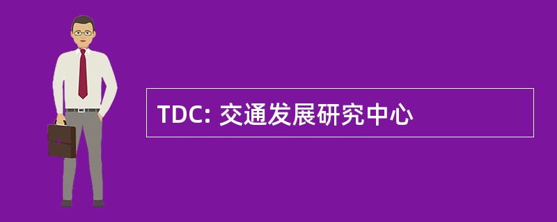 TDC: 交通发展研究中心