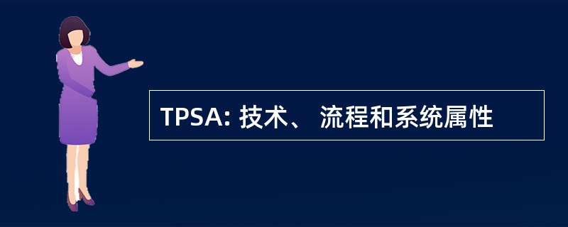 TPSA: 技术、 流程和系统属性