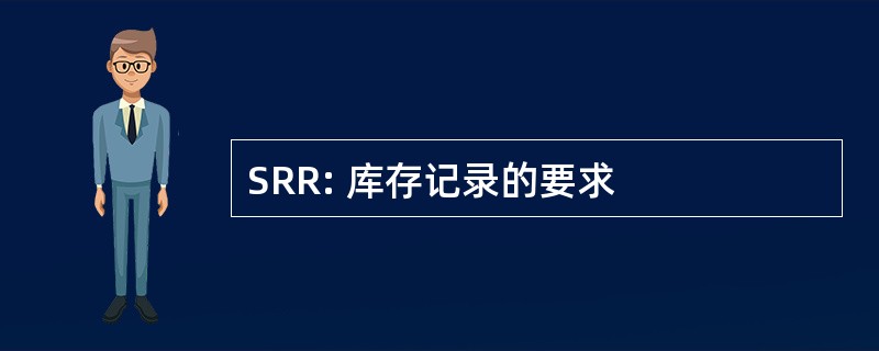 SRR: 库存记录的要求