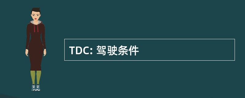 TDC: 驾驶条件