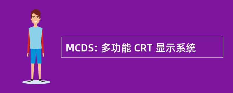 MCDS: 多功能 CRT 显示系统