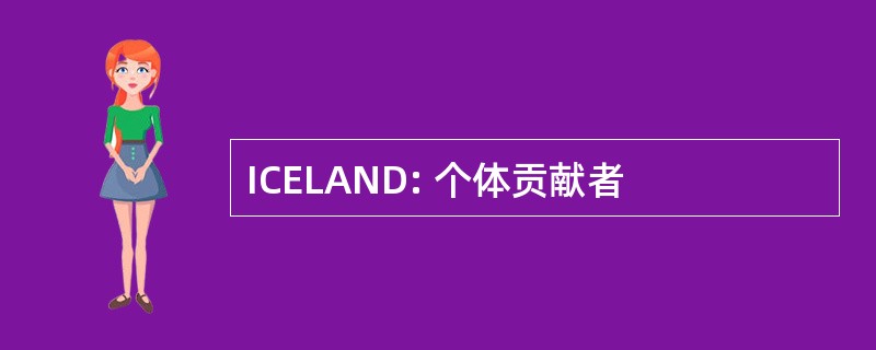 ICELAND: 个体贡献者