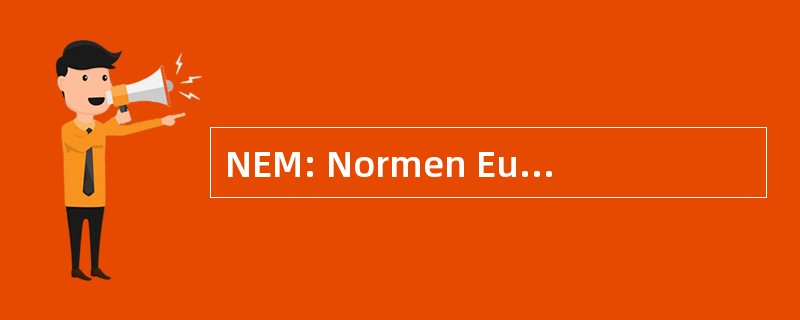 NEM: Normen Europaischer Modellbahnen