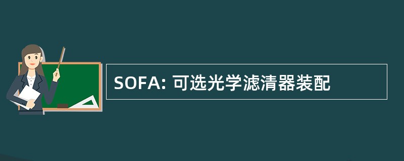 SOFA: 可选光学滤清器装配