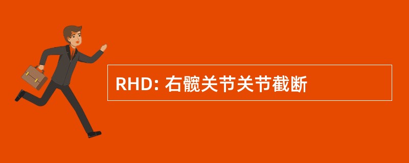 RHD: 右髋关节关节截断