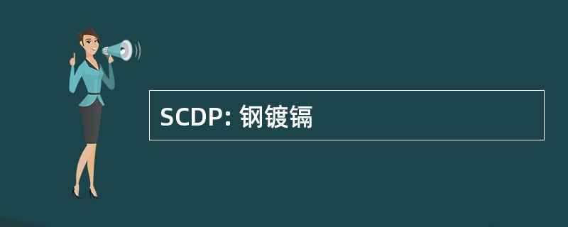 SCDP: 钢镀镉