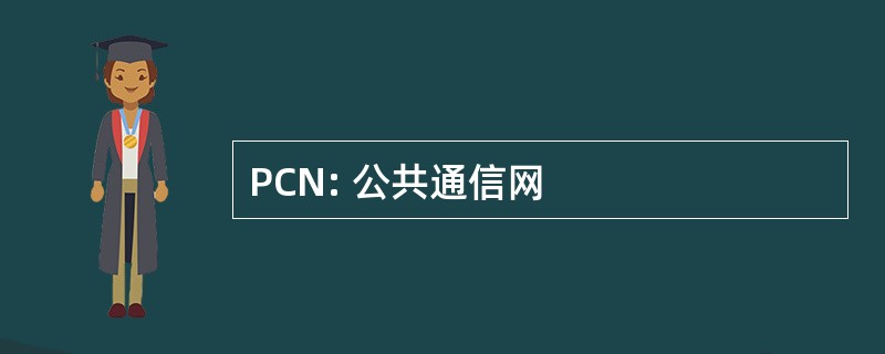 PCN: 公共通信网