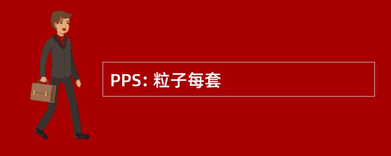 PPS: 粒子每套