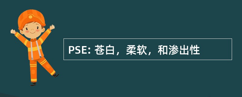 PSE: 苍白，柔软，和渗出性