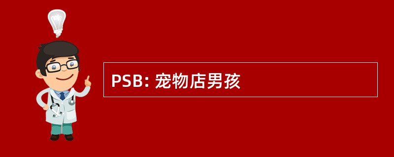 PSB: 宠物店男孩