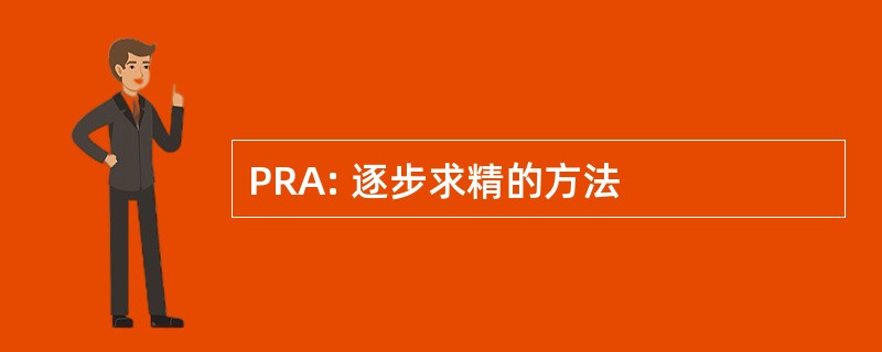 PRA: 逐步求精的方法