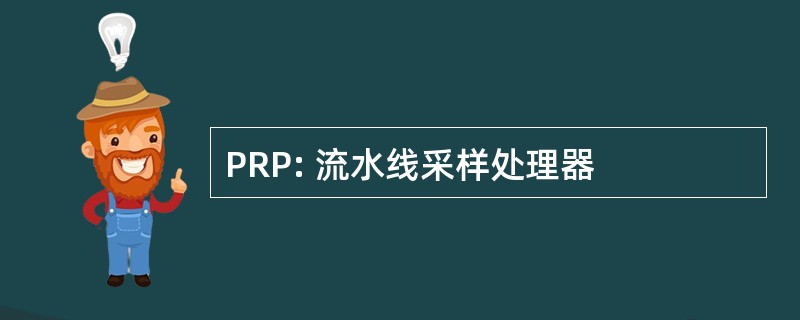 PRP: 流水线采样处理器