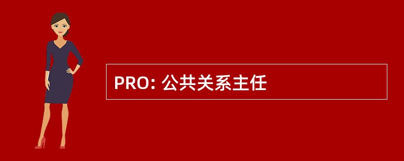 PRO: 公共关系主任