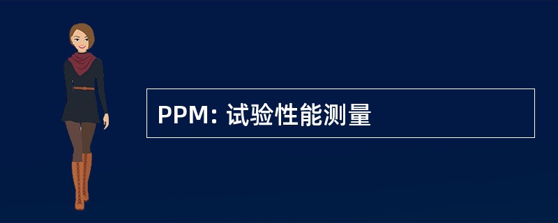 PPM: 试验性能测量