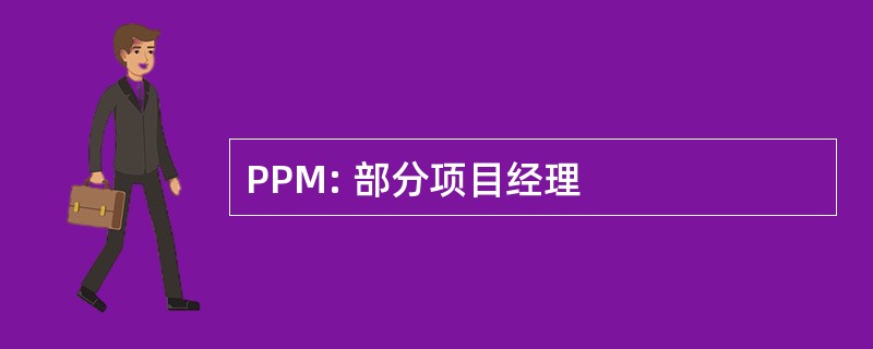 PPM: 部分项目经理