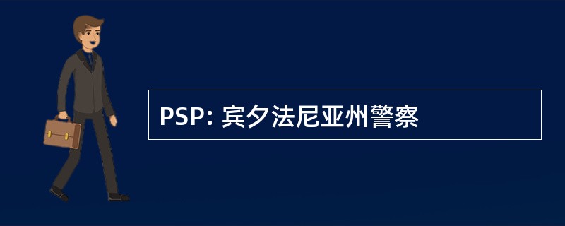 PSP: 宾夕法尼亚州警察