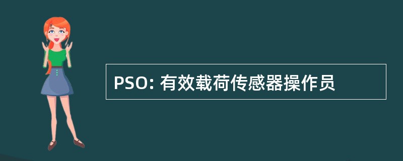 PSO: 有效载荷传感器操作员