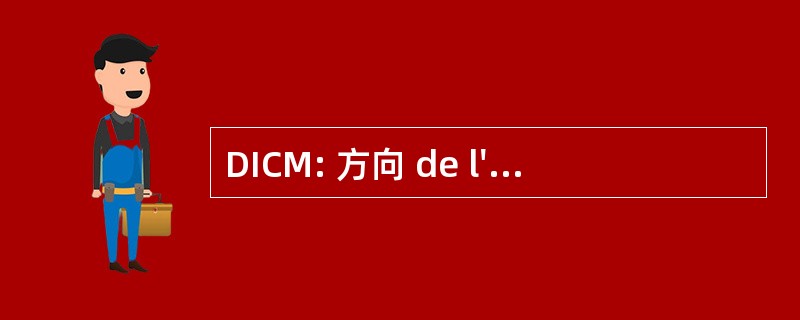 DICM: 方向 de l&#039;Instruction et de la 合作审计员