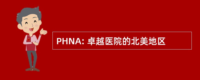 PHNA: 卓越医院的北美地区