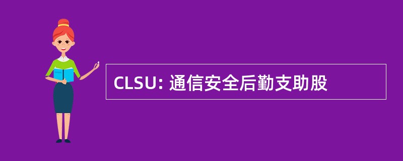 CLSU: 通信安全后勤支助股