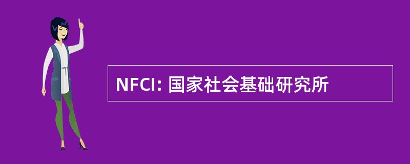 NFCI: 国家社会基础研究所