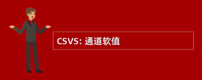 CSVS: 通道软值