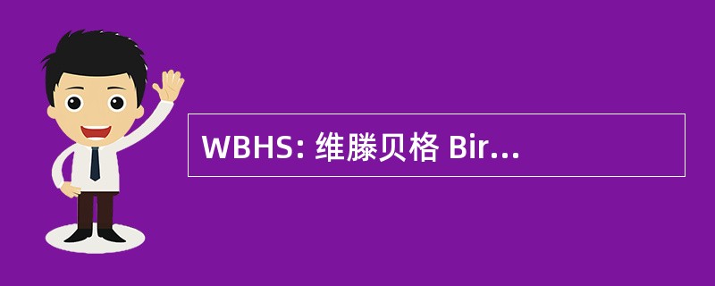 WBHS: 维滕贝格 Birnamwood 高中