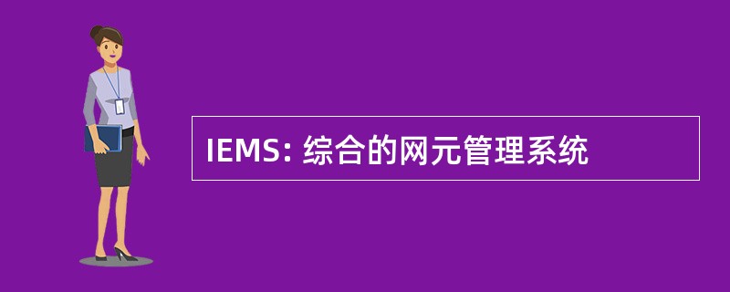 IEMS: 综合的网元管理系统