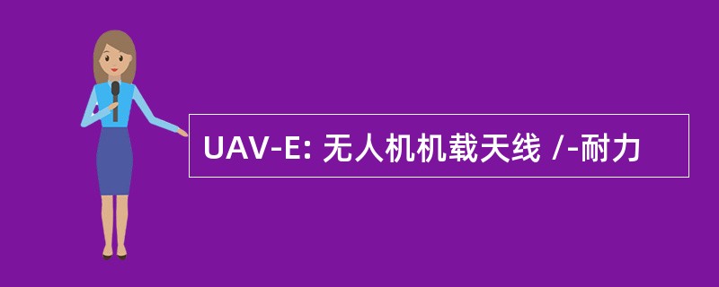 UAV-E: 无人机机载天线 /-耐力