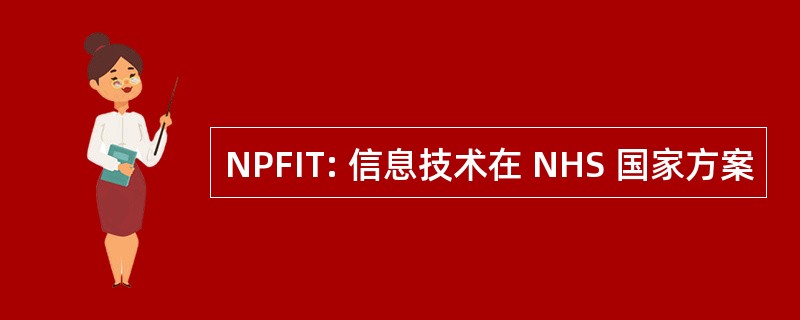 NPFIT: 信息技术在 NHS 国家方案