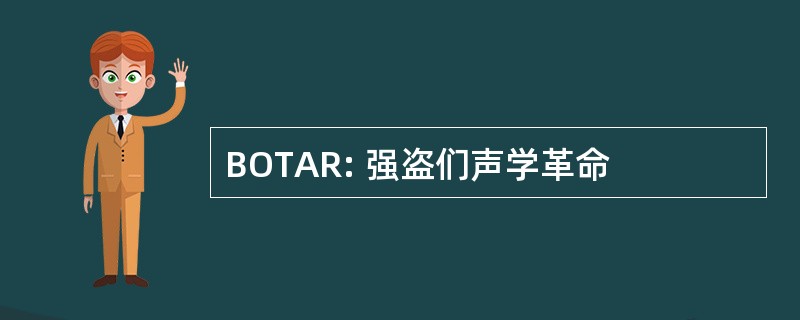 BOTAR: 强盗们声学革命