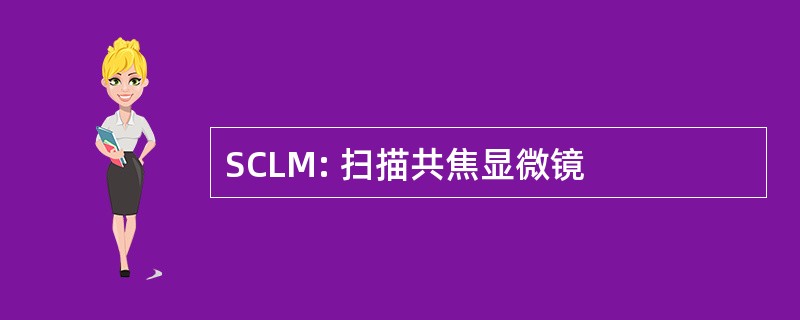 SCLM: 扫描共焦显微镜