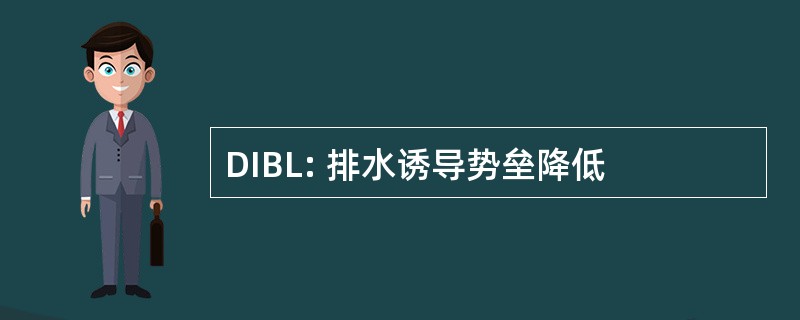 DIBL: 排水诱导势垒降低