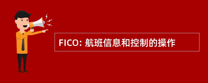 FICO: 航班信息和控制的操作